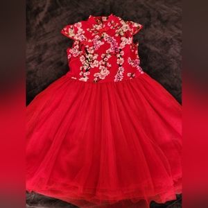 Girls size 12 Asian inspired red dress. Fully lined top to bottom. Like new!🔥